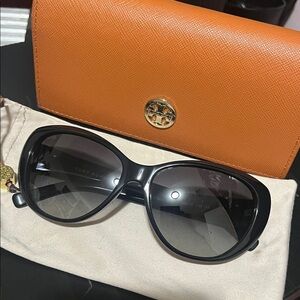 Tory Burch Glossy Black Sunglasses